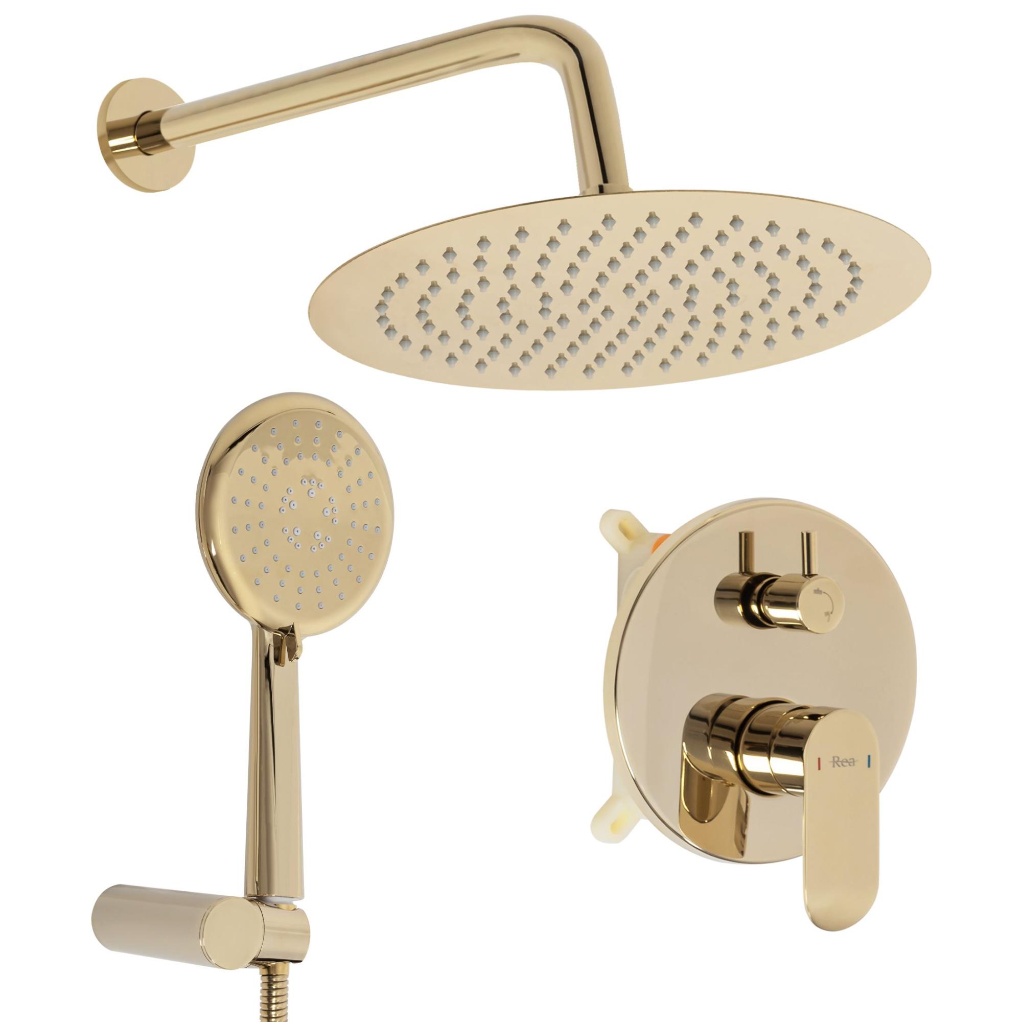 KIT DE DOUCHE ENCASTRÉ REA HYPER GOLD + BOX Leroy Merlin