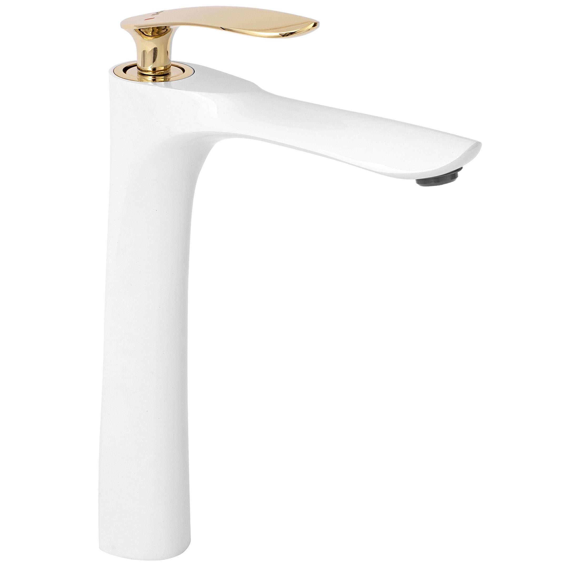 Robinet De Lavabo Rea Orbit White Gold High Leroy Merlin