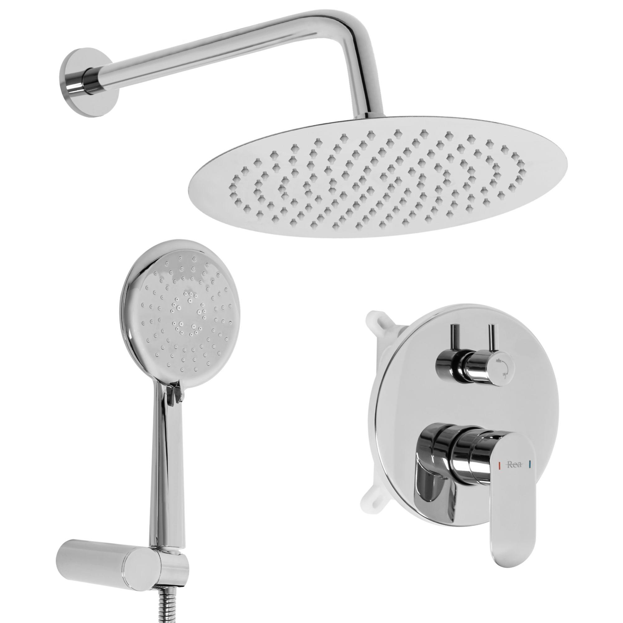 KIT DE DOUCHE ENCASTRÉ REA HYPER CHROME + BOX Leroy Merlin