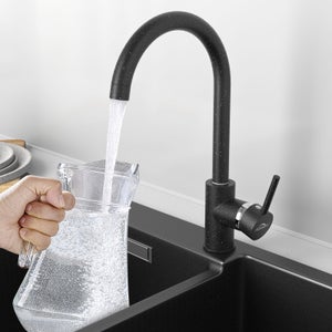 dww-1 30cm embout robinet rotatif 360 rallonge robinet, forlengelse robinet  360 grader prolongateur robinet coque en silikon, cuivre embout de robinet