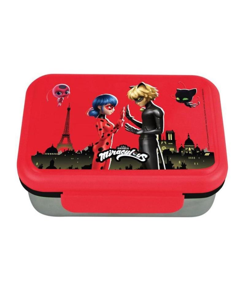 Porta Merenda MIRACULOUS Ladybug - Rosso, 6.5x17x13.5 Cm - Foto 6