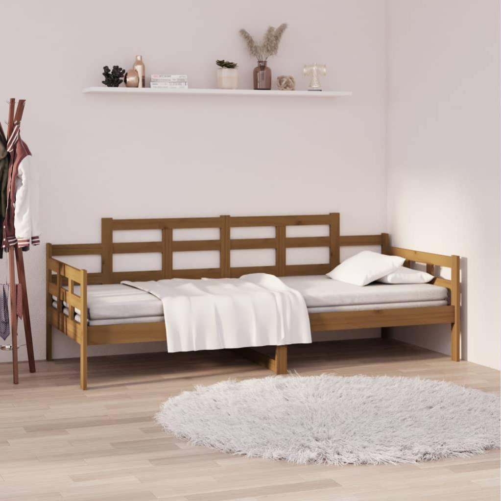 VidaXL Tavolino da Salotto Nero 55x60 cm in Legno Massello di Pino