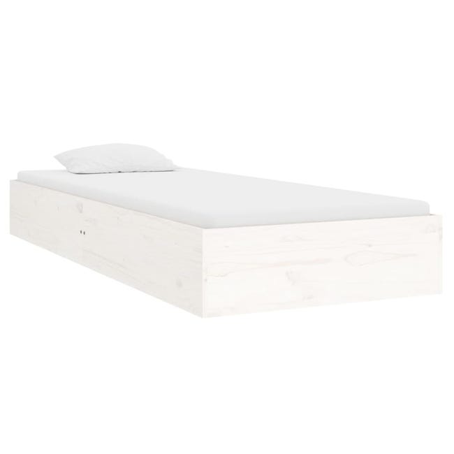 vidaXL Estructura de cama individual con cajones blanco 90x190 cm