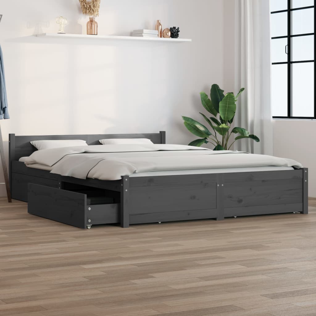 Estructura de cama con gris size cm | Leroy Merlin