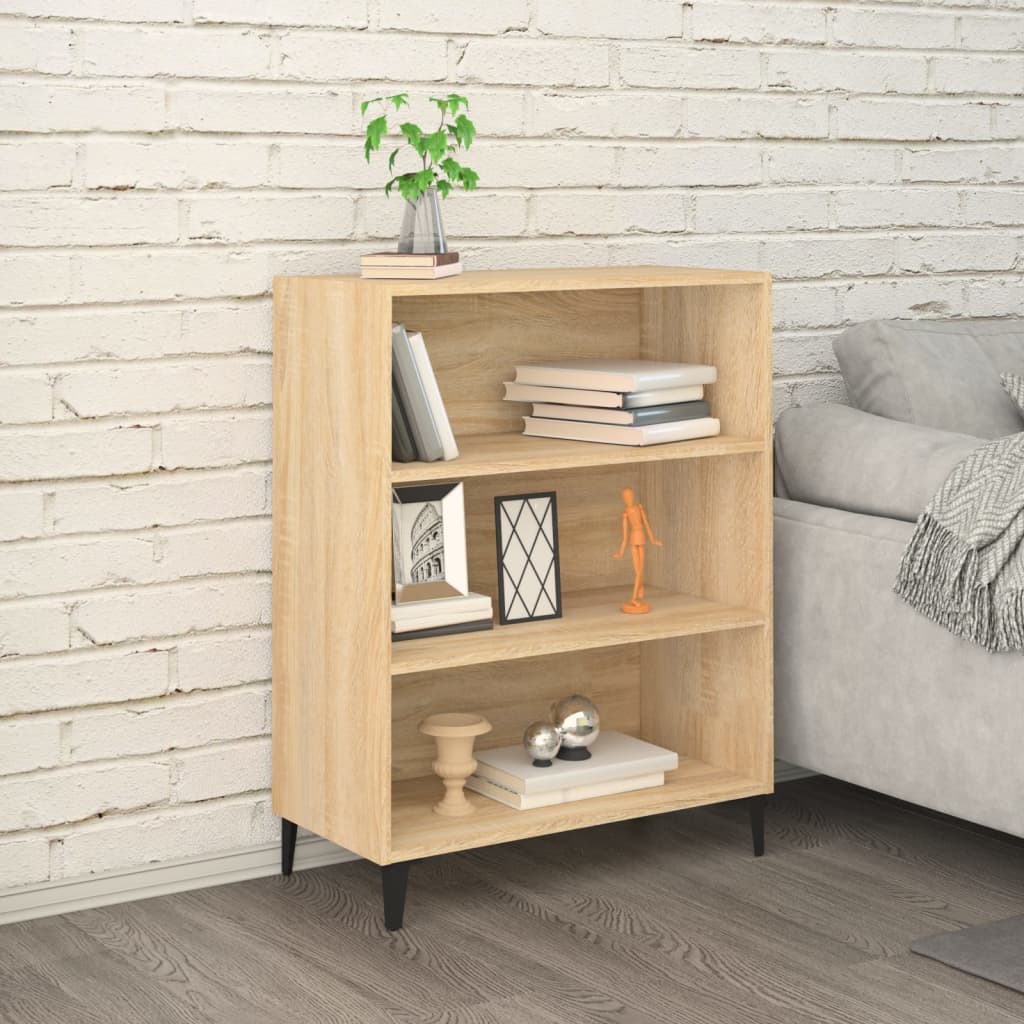 VidaXL Armario pared madera contrachapada blanco brillo 69,5x32,5x90cm