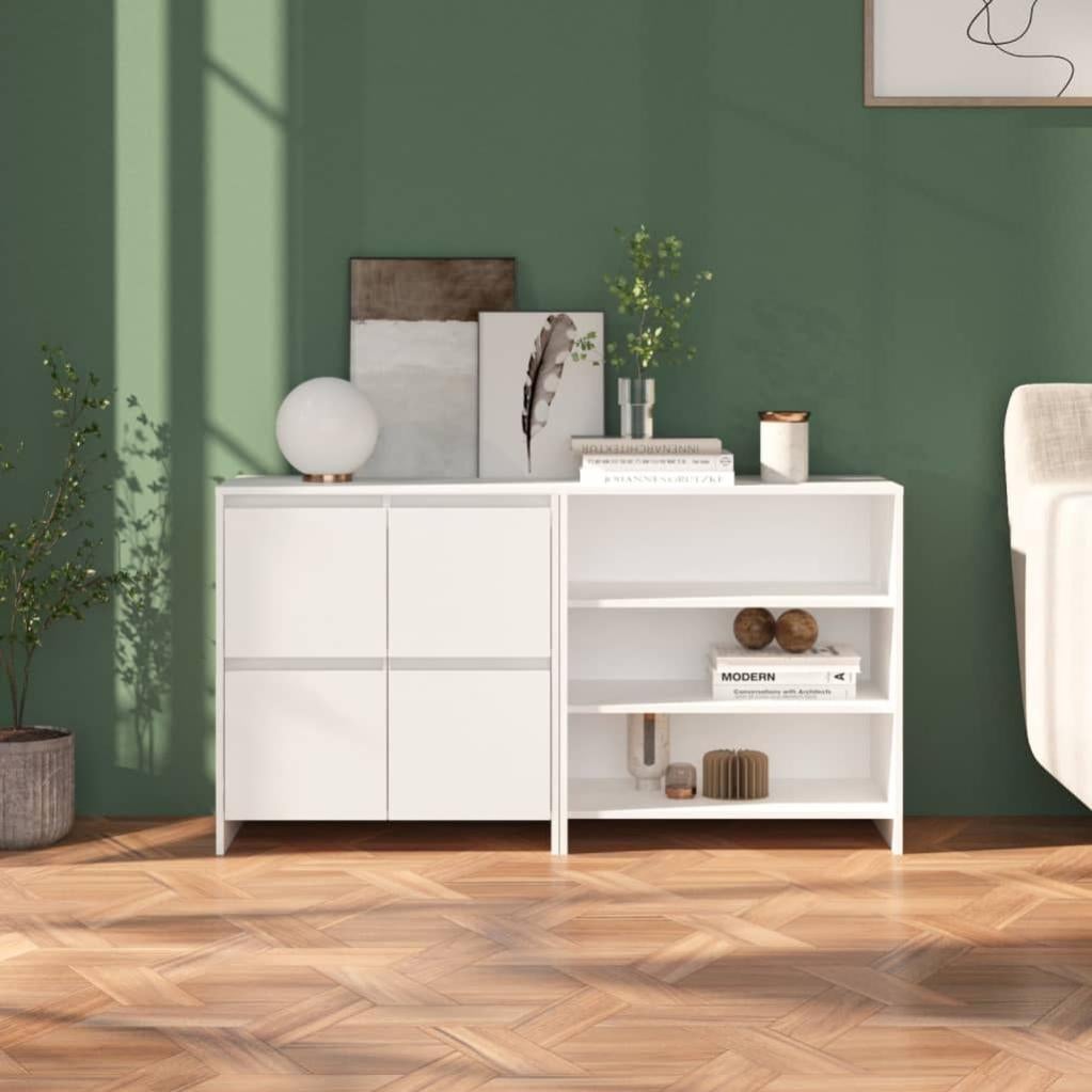 VidaXL Credenze 2 pz Nere 60x30x70 cm in Legno Multistrato | Leroy Merlin