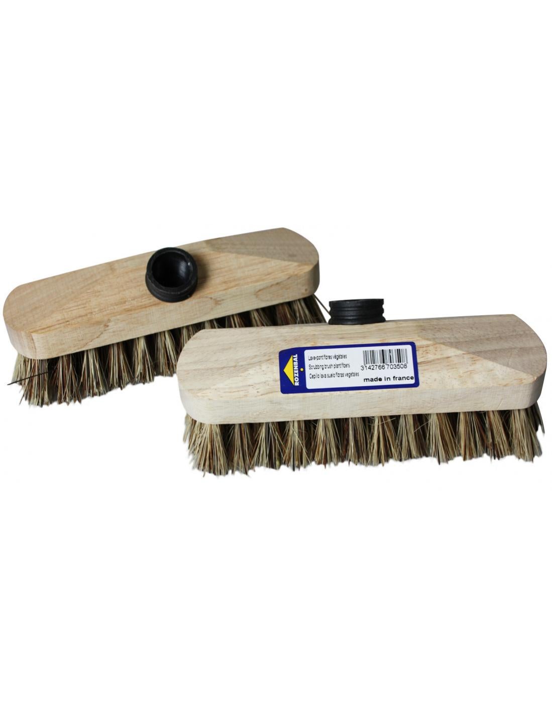 HOMOCONO Balai Paille De Maïs Naturel Avec Manche Bois Détachable - Balai Traditionnel Pour Intérieur Et Extérieur