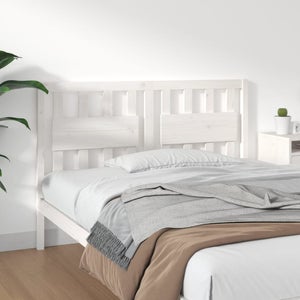 Cabecero de cama madera maciza de pino blanco 140,5x4x100cm