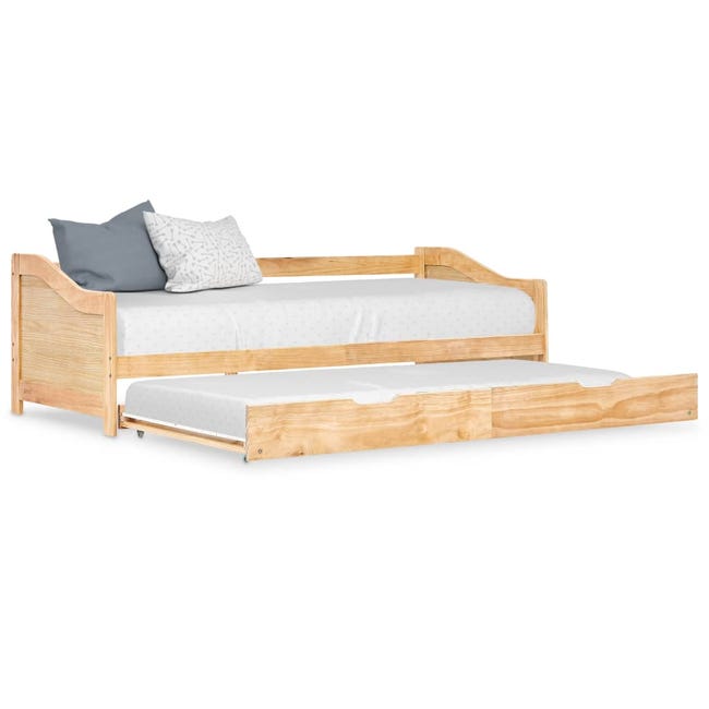ponerse nervioso Ventilar vecino VidaXL Estructura de sofá cama extraíble madera de pino 90x200 cm | Leroy  Merlin