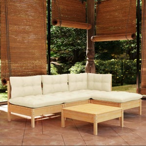 TECHPO Home Furniture - Banco esquinero (151 cm, madera maciza de pino),  color marrón miel