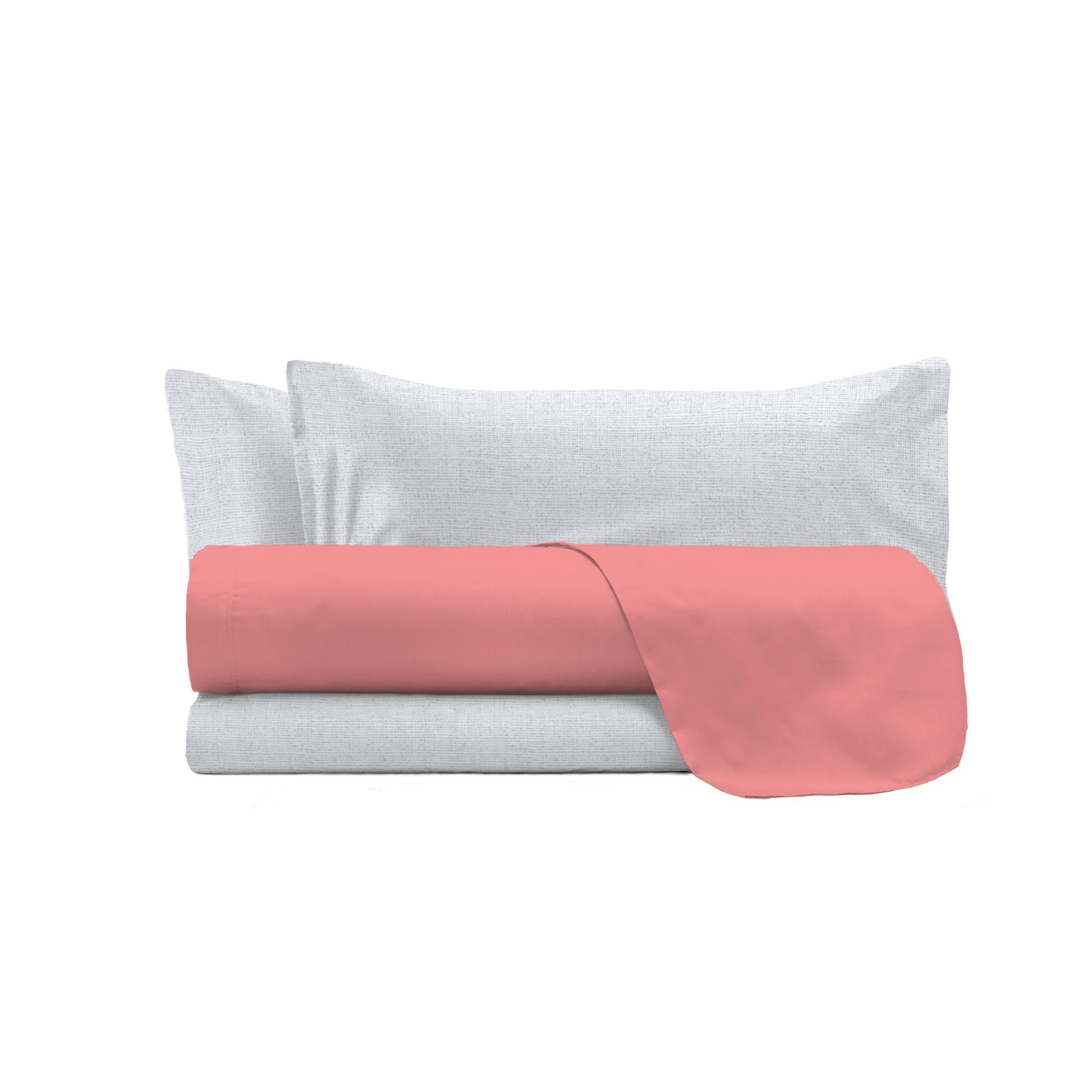 Completo letto Fantasia CORALLO STELLA MARINA Colore Azzurro..Singolo-Matrimoniale-Piazza Mezza 100%Cotone ...MADE IN ITALY