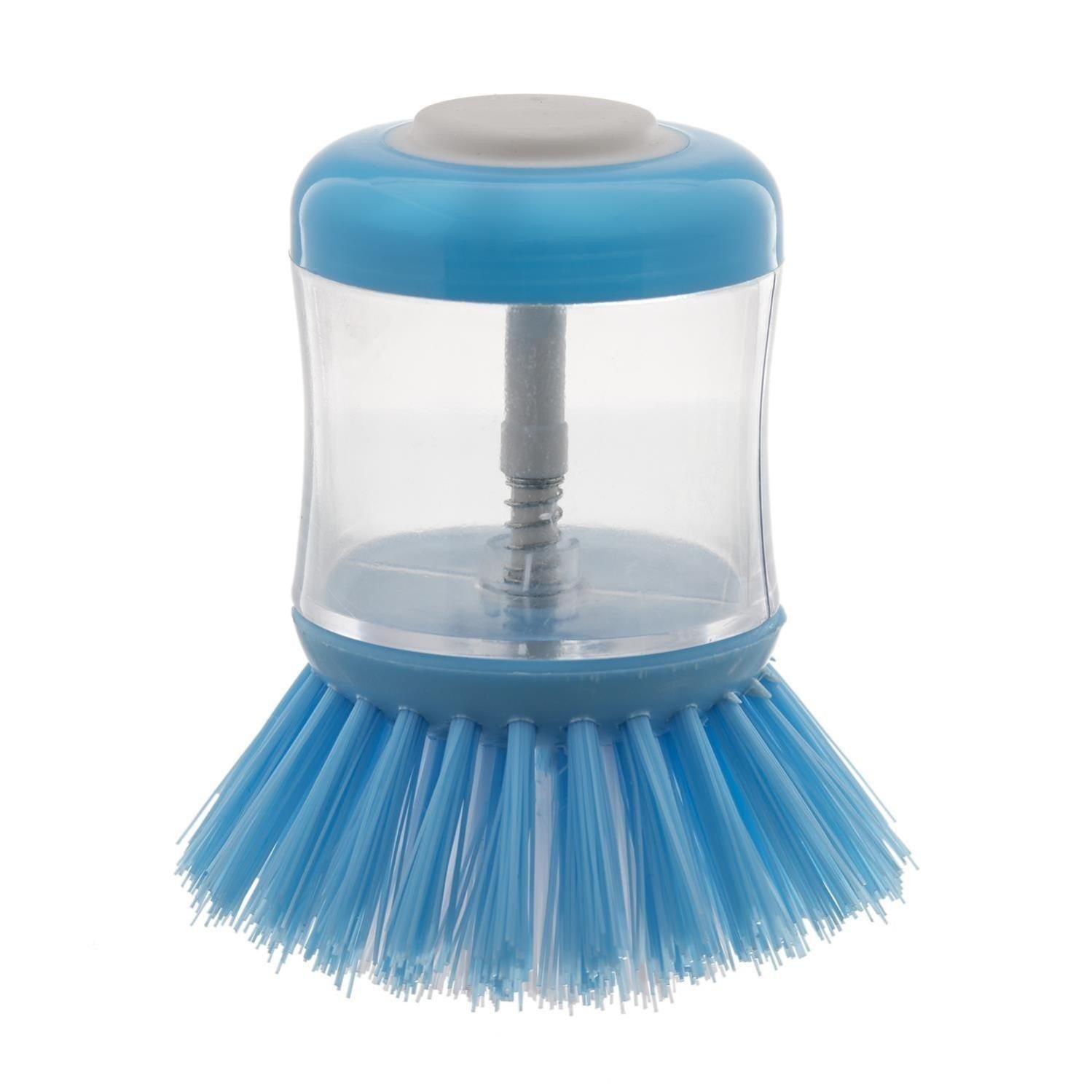 3 Brosses Vaisselle Avec Réservoir - Distributeur De Liquide Intégré - Nylon Durable - Coloris Assortis
