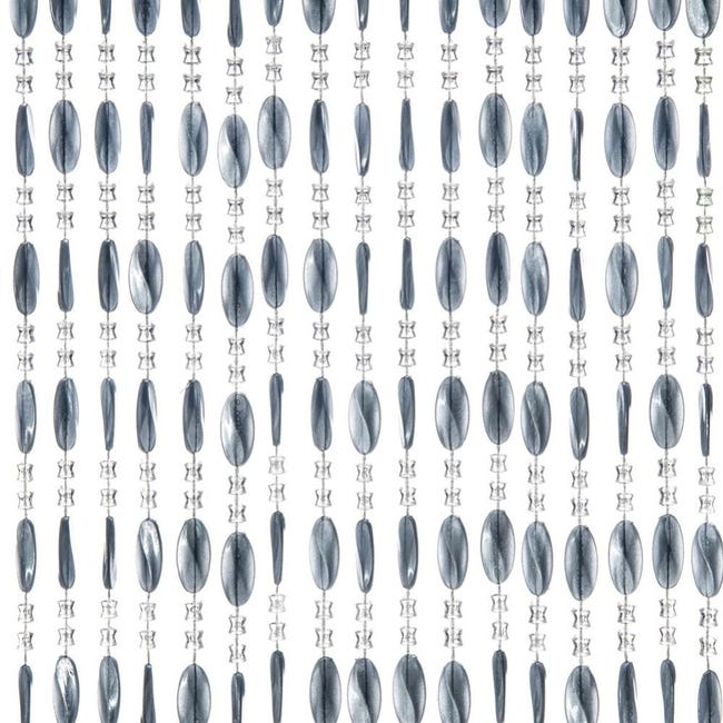 Rideau anti-mouches / Rideau de porte - Charlotte - 90 x 220 cm - gris | Leroy Merlin rideau porte anti mouche leroy merlin