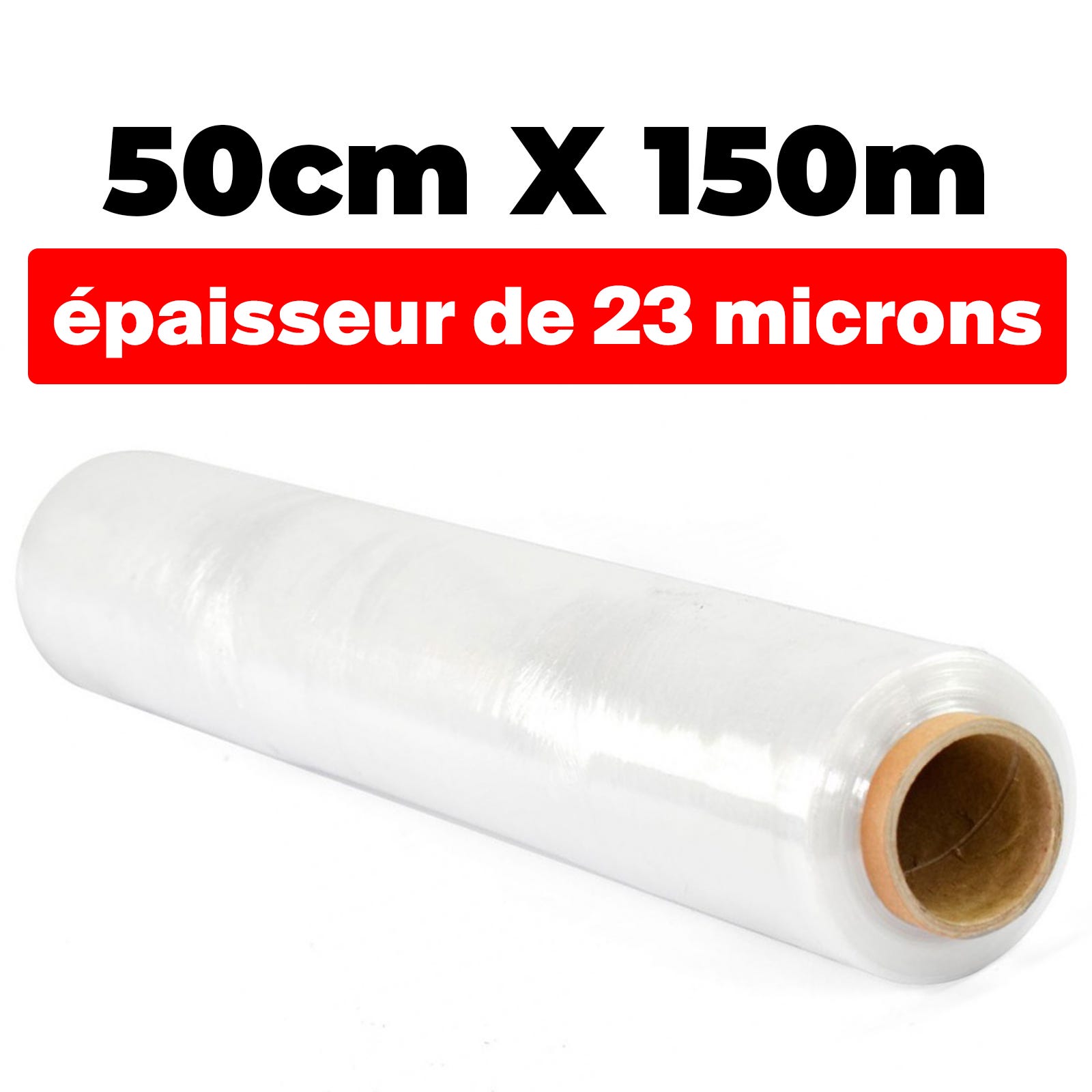 Film étirable film transparent incolore pour emballage  300m-338401