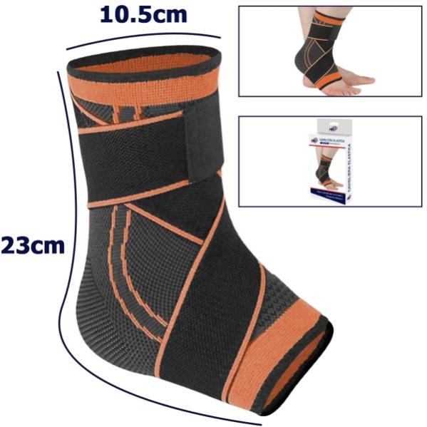 COPPIA CAVIGLIERE SUPPORTO PER CAVIGLIA ANALLERGICA ELASTICA PER Bambini Nero