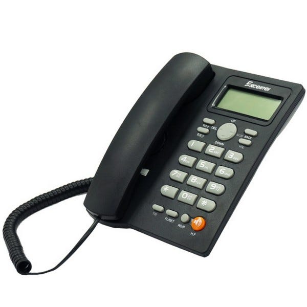 Trade Shop - Telefono Fisso Con Cavo Da Scrivania Funzione Di Richiamata  Ufficio Casa Q-dh389