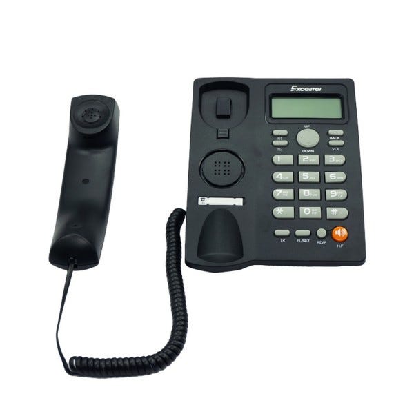 Trade Shop - Telefono Fisso Con Cavo Da Scrivania Funzione Di