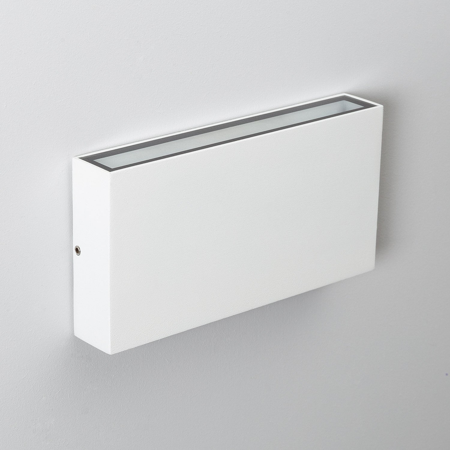 Ledkia aplique de pared exterior led 10w iluminación doble cara rectangular blanco kaira blanco cálido 2700k