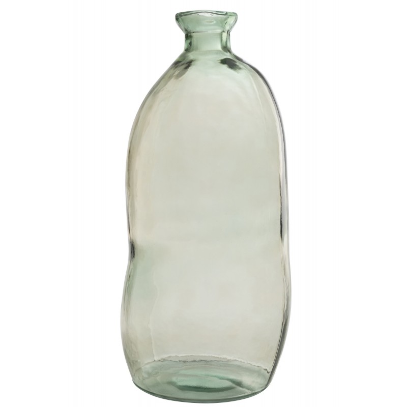 Vase dame jeanne haut en verre vert 33x33x73 cm Leroy Merlin