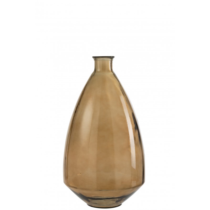 Vase en verre marron L33*l33*H60cm Leroy Merlin