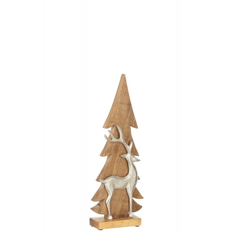 Cerf de noel bois - 1 pièce - Embellissement bois - Creavea