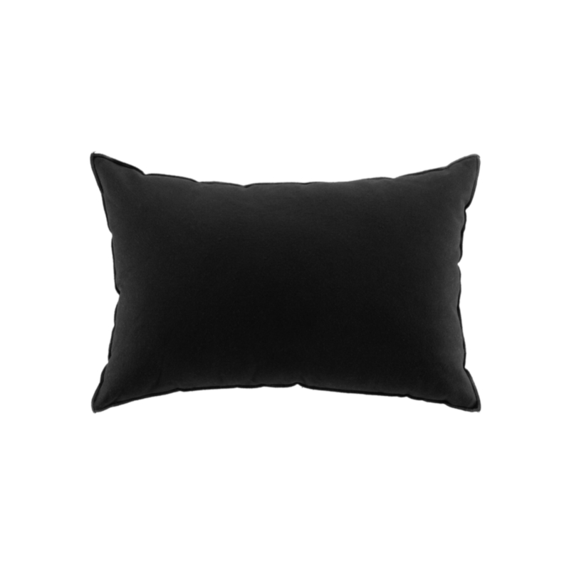 Coussin De Dossier 60x40cm Anthracite - Pour Chaise Jardin Ou Salon, Déperlant Et Confortable