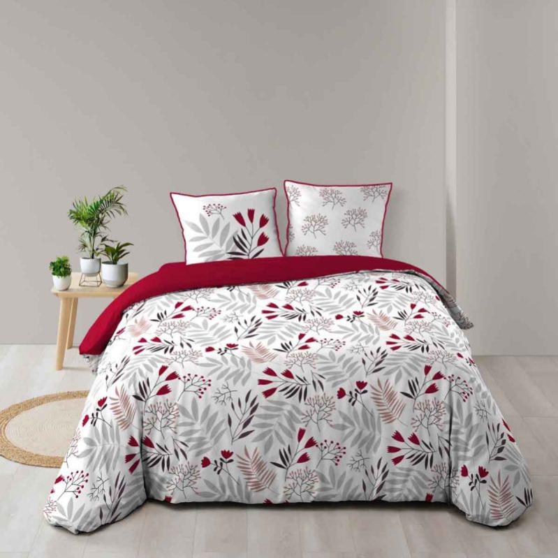 Parure de Lit 3 Pièces "Clémence" 240x220cm Blanc Leroy Merlin