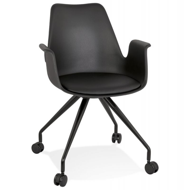 Paris Prix Chaise De Bureau Design Mirabel Cm Noir Leroy Merlin