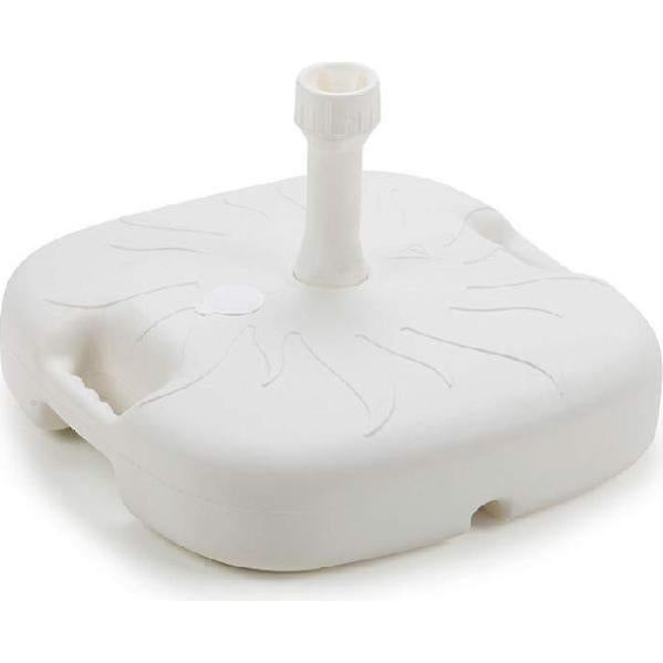 Base Per Ombrellone In Plastica Nera, Riempibile Con Acqua O Sabbia, Diametro 38 Cm, Per Aste 28-40mm, Con Maniglia - 3