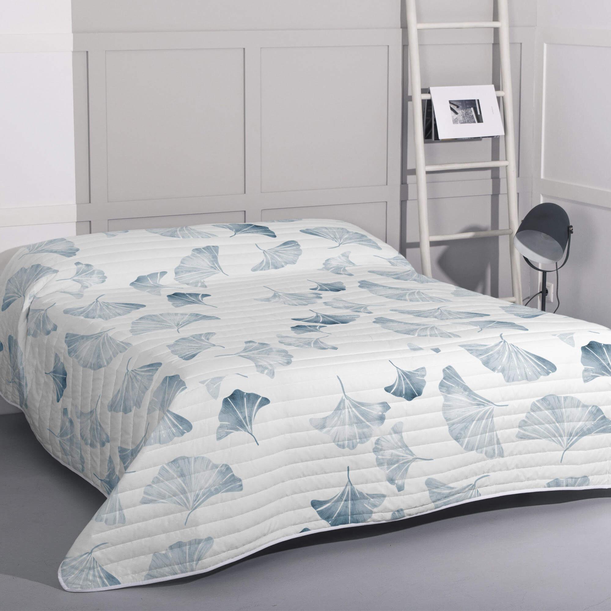 Trapunta In Cotone Ginkgo Ownkoti 230x250 Cm - Reversibile