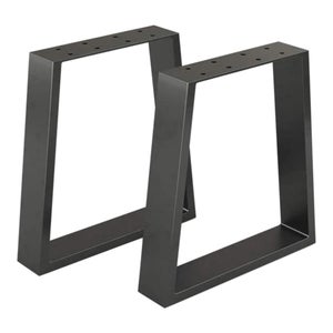 Pied de table noir avec bague anti-vibration en caoutchouc 23230 K M (Black  table base with rubber anti-vibration ring 23230 K