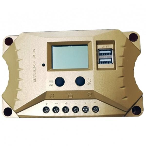 Trade Shop - Controller Regolatore Carica Batteria 702 2porte Usb 20a ...