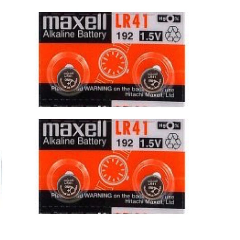 4 piles Maxell LR41-AG3