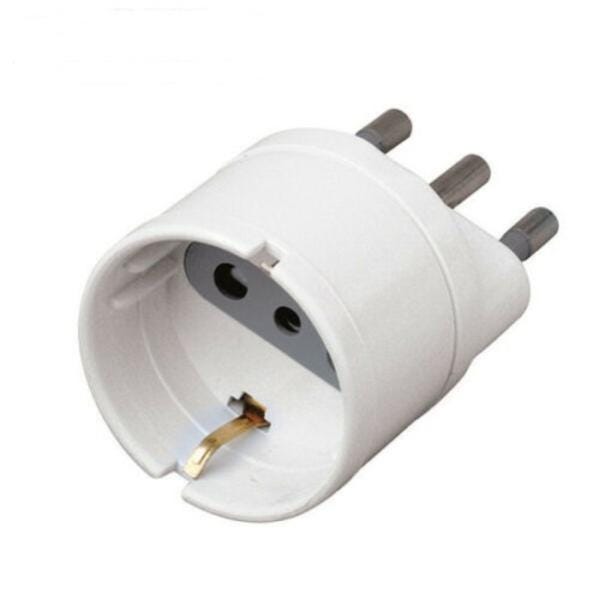 Trade Shop - Adattatore Riduttore Da Presa Shuko Tedesca A Spina Piccola 10a Italiana - | Leroy Merlin - Foto 5