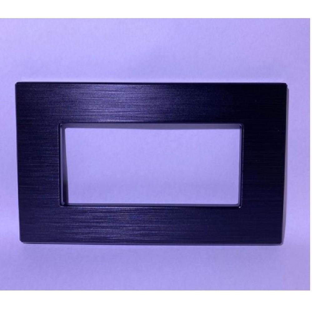 Gewiss GW16004DB | Chorus Placca Ego In Tecnopolimero 4 Posti Nero Satinato - Foto 2