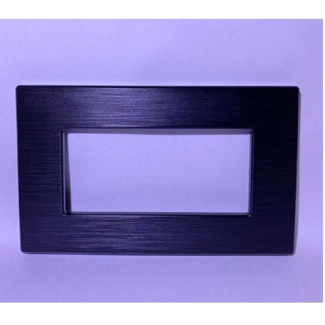 Gewiss GW16004DB | Chorus Placca Ego In Tecnopolimero 4 Posti Nero Satinato - Foto 2