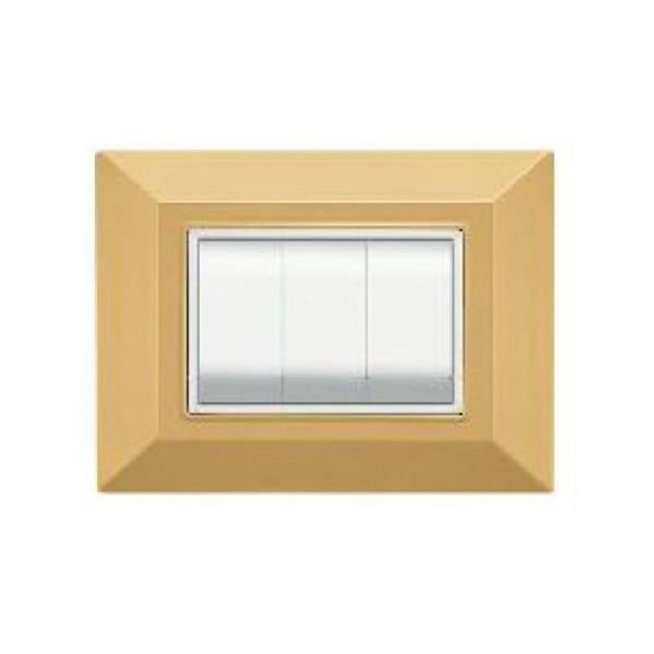 SANDASDON Placca Cristal 4M Titanio Effetto Vetro Compatibile Con Con Bticino Axolute 84748264 - Foto 3