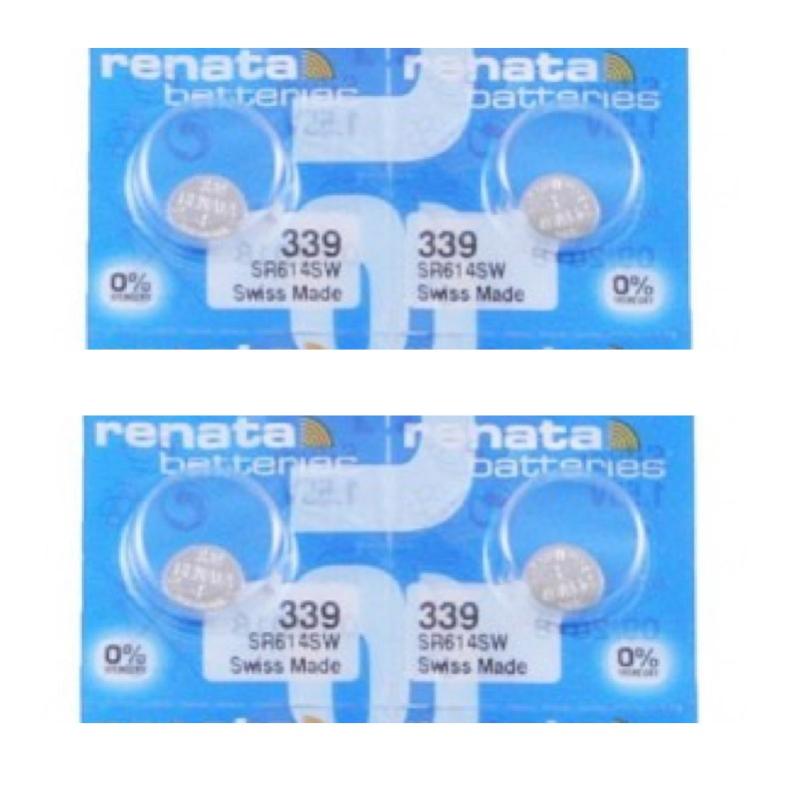 Renata 339 SR614SW Silberoxid-Uhrenbatterie – 1,55 V, Blisterverpackung, Für Uhren & Präzisionsgeräte