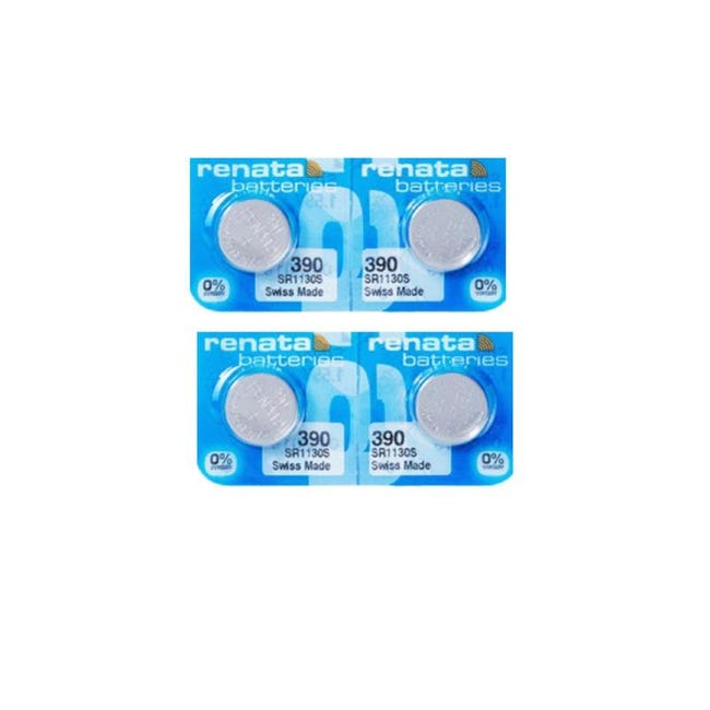 Renata Set Da 10 Batterie Per Orologio - SR1130SW 390 SR54 ED 2017 | Scorta Conveniente - Foto 2