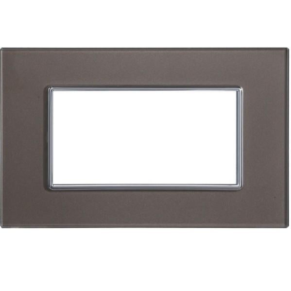 Placca In Vetro Bianco Compatibile Con Bticino Axolute – 3/4/6 - Foto 5