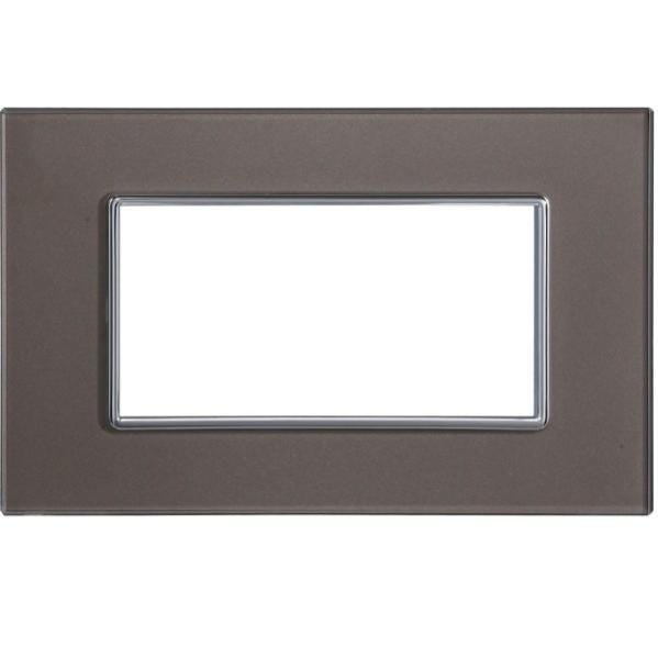 Placca In Vetro Bianco Compatibile Con Bticino Axolute – 3/4/6 - Foto 5