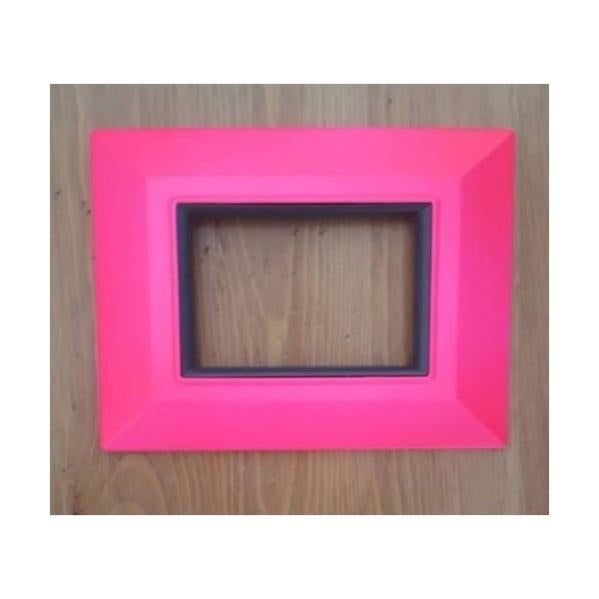 4 Pezzi Placche Compatibile Con Bticino Axolute, Placche Plastica Ovale (3 Posti/Moduli,Silver - Foto 5