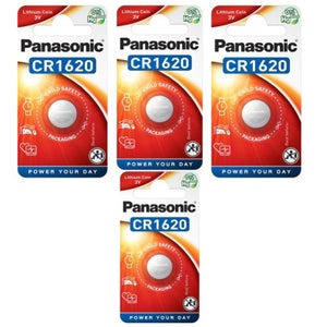 PANASONIC - Pile bouton CR1620 - 1 pile bouton Panasonic CR1620 Supporte  les variations de tempé - Livraison gratuite dès 120€