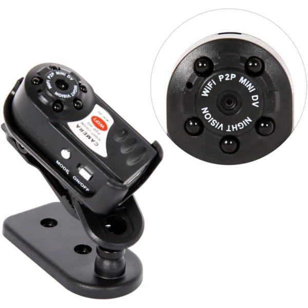 Trade Shop - Spy Cam Q7 Hd Wifi Spia Microspia Microcamera Mini Dv Usb Foto  Video Android Ios