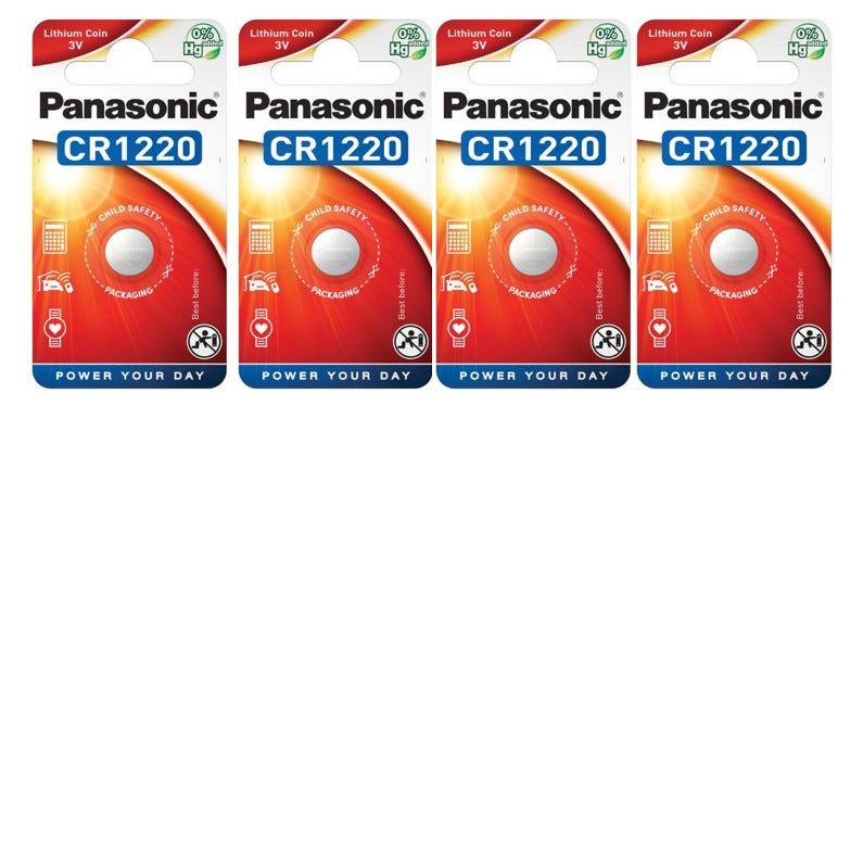 Pile Bouton Lithium Panasonic 3V / CR1220