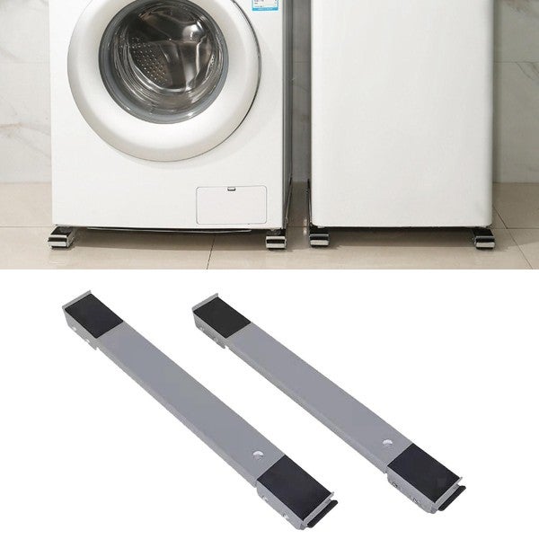 Base per lavatrice Carrello per frigorifero Carrello a rulli per  asciugatrice Lavatrice Congelatore Regolabile 41-66 cm 8 piedi + 4 ruote