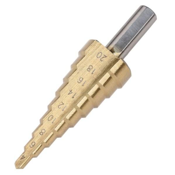 Trade Shop - Punta Fresa Conica A Scalini Per Trapano A Gradino Spirale Da 4 A 20mm Graduale 85892882
