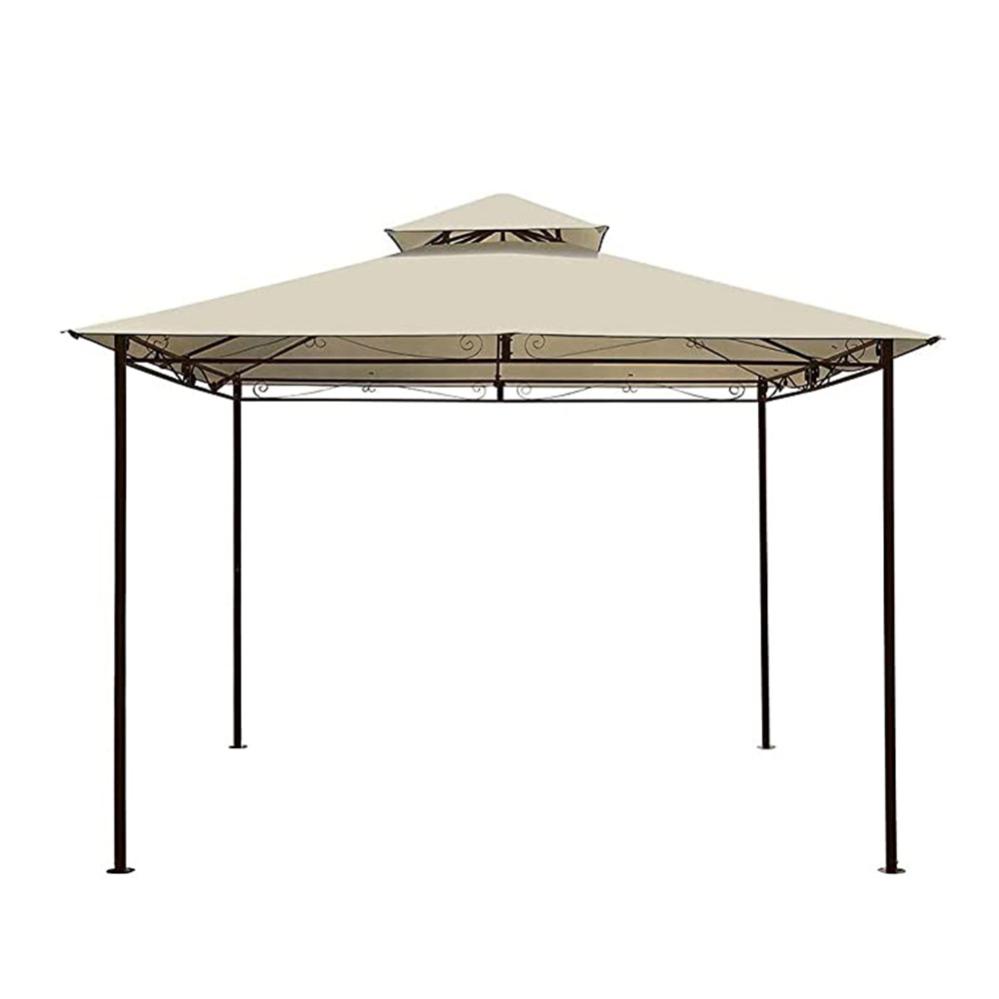 Fabay Gazebo Basic 3x3 Mt Struttura Moka Telo Beige Leroy Merlin