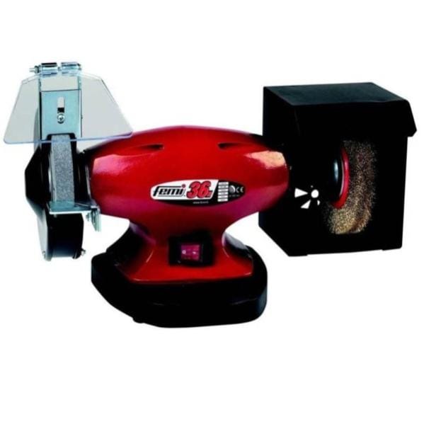 Smerigliatrice Da Banco FEMI BG36N 450W - Con Mola E Spazzola Ø150mm - Foto 4