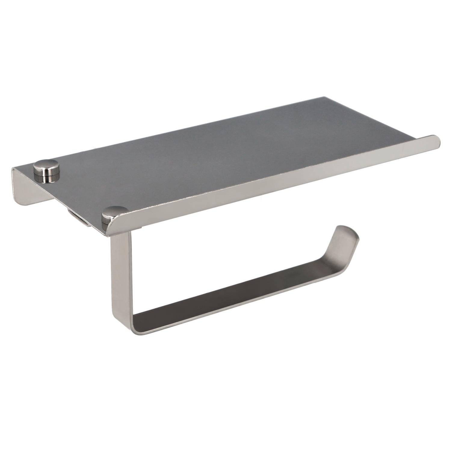 Portarotolo Carta Igienica Senza Fori - Acciaio Inox 304 Cromato | CCKOLE Autoadesivo - Foto 2